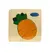 Puzzle din Lemn pentru Bebeluși și Copii Mici, Model Ananas, Joc Educativ în Relief