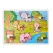Puzzle din Lemn Încastru cu Pioneze, Model Savana și Animale Sălbatice, Joc Educativ pentru Copii
