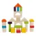 Joc de Construit din Lemn tip Montessori, Set Educativ cu 30 de Piese Geometrice Multicolore