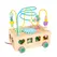 Jucărie din Lemn pentru Copii tip Montessori cu Roți și Ață de Tras, Sortator de Forme Geometrice, Vehicul Educativ și Interactiv pentru Bebeluși