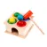 Joc Educativ din Lemn tip Montessori, Banc de Percuție cu Bile și Ciocănaș, Model Interactiv pentru Motricitate