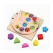Jucărie Educativă din Lemn tip Montessori, Model Buburuza, cu Pescuit Magnetic și Forme Geometrice