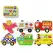 Set 6 Puzzle-uri din Lemn pentru Bebeluși, Modele Vehicule și Transport în Cutie Metalică