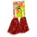 Pompone Majorete „Cheering Squad”, Set de 2 Bucăți, Accesorii Petrecere, Roșu Metalizat