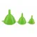 Set 3 Pâlnii Universale din Plastic Rezistent, Dimensiuni Diverse, Verde