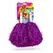 Set 2 Pompoane Majorete, Violet Metalizat, cu Mâner de Plastic Alb, Accesorii Petrecere și Sport