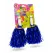 Set 2 Pompoane Majorete, Albastru Metalizat, cu Mâner de Plastic Alb, Accesorii Petrecere și Sport