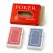 Set 2 Pachete Cărți de Joc Poker, 100% Plastic, Lavabile, Roșu și Albastru