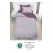 Lenjerie de Pat Single din Finet Super Design Pucioasa, 4 Piese, Cearceaf de Pat cu Elastic 140 x 200 cm, Bicolor Mov/Lila, Model SE-07