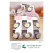 Lenjerie de Pat Single din Finet Super Design Pucioasa, 4 Piese, Cearceaf de Pat cu Elastic 140 x 200 cm, Model S-28