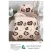 Lenjerie de Pat Single din Finet Super Design Pucioasa, 4 Piese, Cearceaf de Pat cu Elastic 140 x 200 cm, Model S-04