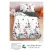 Lenjerie de Pat Single din Finet Super Design Pucioasa, 4 Piese, Cearceaf de Pat cu Elastic 140 x 200 cm, Model S-19