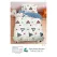 Lenjerie de Pat Single din Finet Super Design Pucioasa, 4 Piese, Cearceaf de Pat cu Elastic 140 x 200 cm, Model S-16