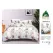 Lenjerie de Pat Dublu din Finet cu Cearceaf cu Elastic, Model Floral Romantic Pucioasa, 4 Piese