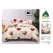 Lenjerie de Pat Dublu din Finet cu Cearceaf cu Elastic, Model Romantic cu Inimi Pucioasa, 4 Piese