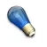 Bec LED S14 Albastru E27 Transparent