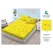 Set Husă de Pat cu Elastic și 2 Fețe de Pernă, Finet, 160x200 cm, Model Gene și Inimi (H-65)