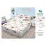 Set Husă de Pat cu Elastic și 2 Fețe de Pernă, Finet, 160x200 cm, Model Floral (H-130)