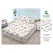Set Husă de Pat cu Elastic și 2 Fețe de Pernă, Finet, 160x200 cm, Model Floral Violet (H-152)