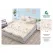 Husă cu Elastic din Finet, Brand Super Design Pucioasa, Model Flori Delicate, 160x200 cm