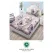 Set Husă de Pat cu Elastic și 1 Față de Pernă, Finet, 140x200 cm, Model Fluturi (U-11)