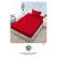 Set Husă de Pat cu Elastic și 1 Față de Pernă, Finet, 140x200 cm, Model Uni Roșu (UE-8)