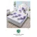Set Husă de Pat cu Elastic și 1 Față de Pernă, Finet, 140x200 cm, Model Inimi și Trandafiri (U-6)