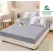Set Husă de Pat cu Elastic Gri și 2 Fețe de Pernă, Finet, 160x200 cm