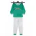 Set 4 Mărimi Pijama Copii Verde din Bumbac 100% Mărimi 26-32