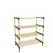 Raft Modular din Lemn cu 4 Etajere, Utilizare Versatilă, 76x28x62.5 cm