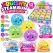 Squishy Steam Bun cu Bile și Sclipici, 8,5 cm, Jucărie Antistres Soft Glitter Bubble, Dim Sum Kawaii, Culori Diverse, Set 12 Bucăți