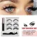 Set gene false magnetice cod MG3 - aplicare cu eyeliner magnetic, 3 perechi în set