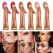 Glow Glam - Blush & Conturing & luminator Lichid cu Aplicator Burete AWIERLL
