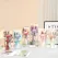 Buchet de flori textile în cutie holografică, - E153