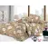 Lenjerie de pat finet 4 piese - floral cappuccino - H783