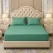 Lenjerie de pat finet verde albastru 150×200 set 3 piese verde-albastru (cod H810)
