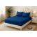 Lenjerie de pat finet H811, albastru regal, 3 piese, 150 x 200 cm
