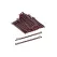Agrafe de păr brun închis 7 cm set 30 buc