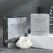 Parfum eau de toilette 100 ml cu design argintiu elegant pentru cadou