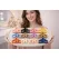 Set 12 clești de păr siliconati cu floare