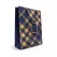 Punga cadou bleumarin auriu 32x26x12 cm model premium elegant