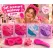 Set Accesorii Makeup cu Bentiță Pufoasă, Perie și Clește Floare - 3 Piese (Set 6 Cutii)