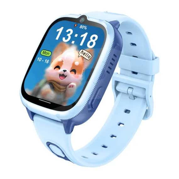 Ceas Inteligent Copii D53 4G cu GPS, Apel Video și SOS - Albastru