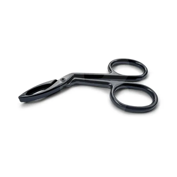 Pensetă tip clește neagră din metal, instrument profesional pentru epilare și stilizarea sprâncenelor
