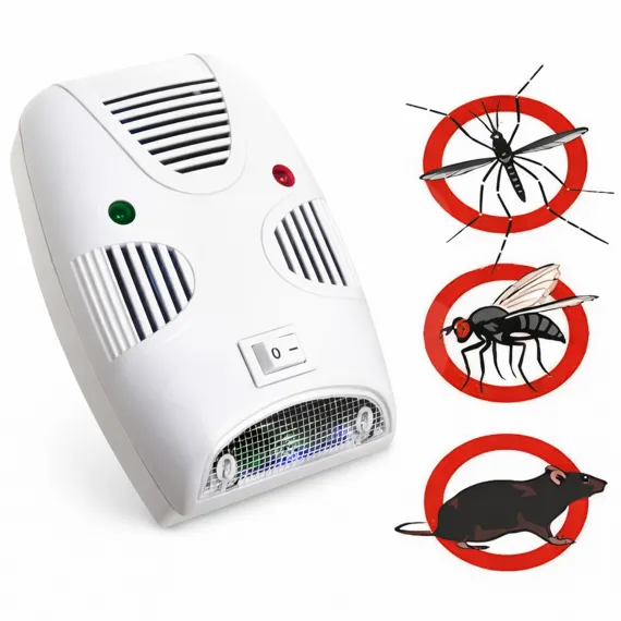 Aparat antidaunatori ultrasonic 220V pentru eliminarea insectelor și rozătoarelor