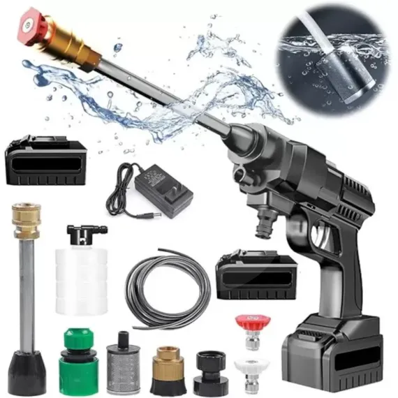 Kit complet aparat de spălat cu presiune cu accesorii incluse