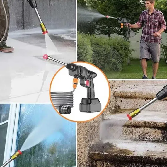 Aparat de spălat cu presiune cu acumulator pentru utilizare mobilă