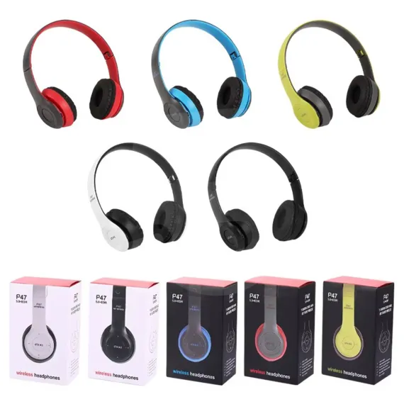 Căști Bluetooth P47 Wireless disponibile în mai multe culori