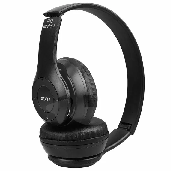 Căști Bluetooth P47 Wireless cu radio FM și card SD