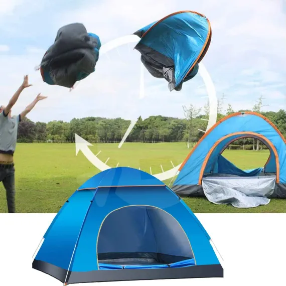 Montaj rapid cort pop-up pentru camping